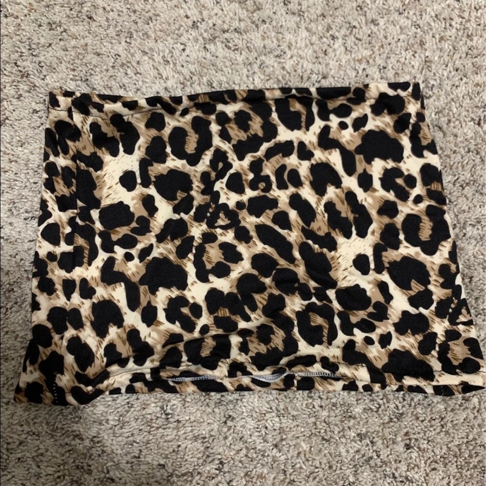 leopard tube top